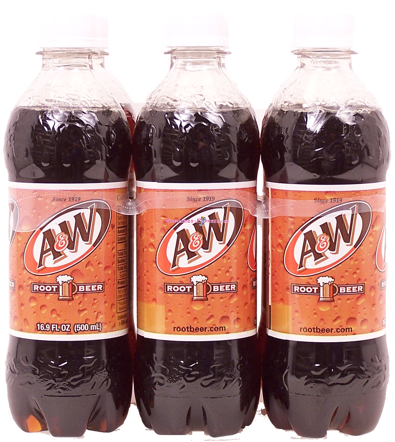 A & W  root beer, 6-pack 1/2 liter bottles Full-Size Picture